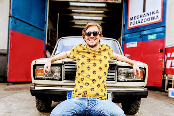 1.5h Crazy Guides' Communism Tour of Nowa Huta in Classic Car - The real reason this tour works: Nowa Huta in motion