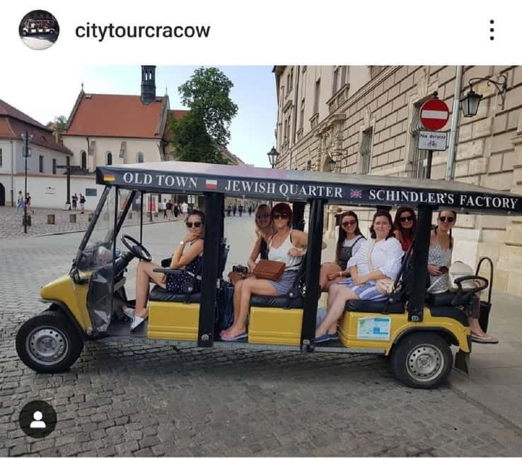 City Tour Cracow golf car plus Cruise on the Vistula River. - What the guide approach feels like in real life