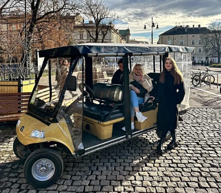 City Tour Cracow , golf car . Private full tour !! - Wawel Hill and the Dragon Statue: the photo stop that sells the postcard