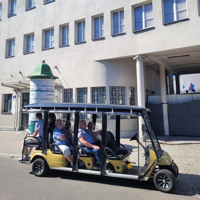 Cracow sightseeing tour by electric golf cart - Schindler’s enamelware factory area: seeing the story beyond the movie