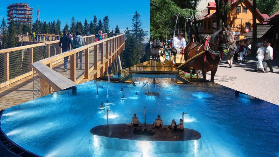 From Krakow: Slovakia Treetop Walk, Zakopane & Thermal Spa - From Kraków to the Mountains: Comfortable Transport, Long-Day Reality