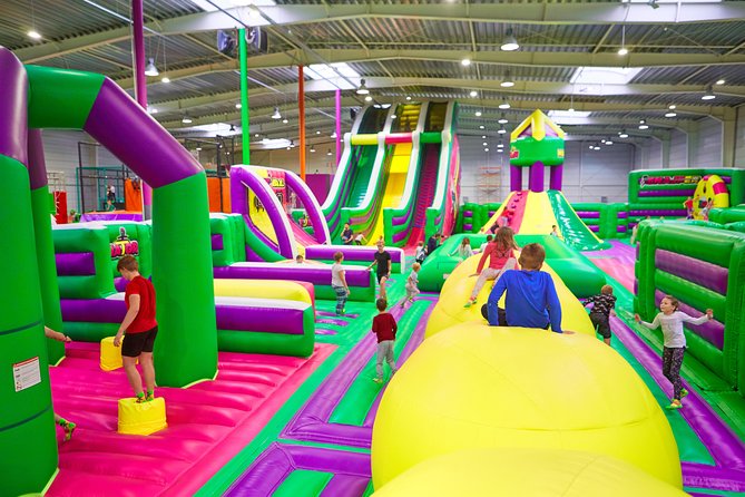 GOjump MEGAPARK Kraków-Sikorki 1h ticket: GOair Inflatable Park - Ticket value: $12.98, and the one extra cost you must plan for