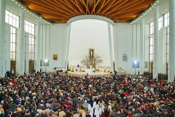 In the Footsteps of John Paul II from Krakow - Lagiewniki Sanctuary of Divine Mercy: St. Faustina and the Jesus, In You I Trust painting