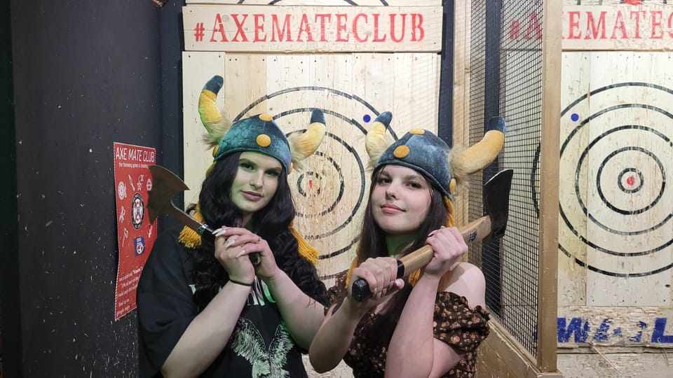 Krakow Axe Mate Club: Axe throwing, Tomahawks. WATL venue! - Instructor help and language support (English and Polish)