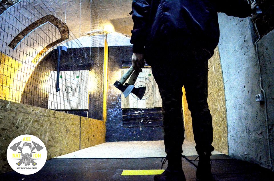 Kraków: Axe-Throwing in Axe Nation, the First Club in Europe - Price and Value: $100 for Up to 5 People