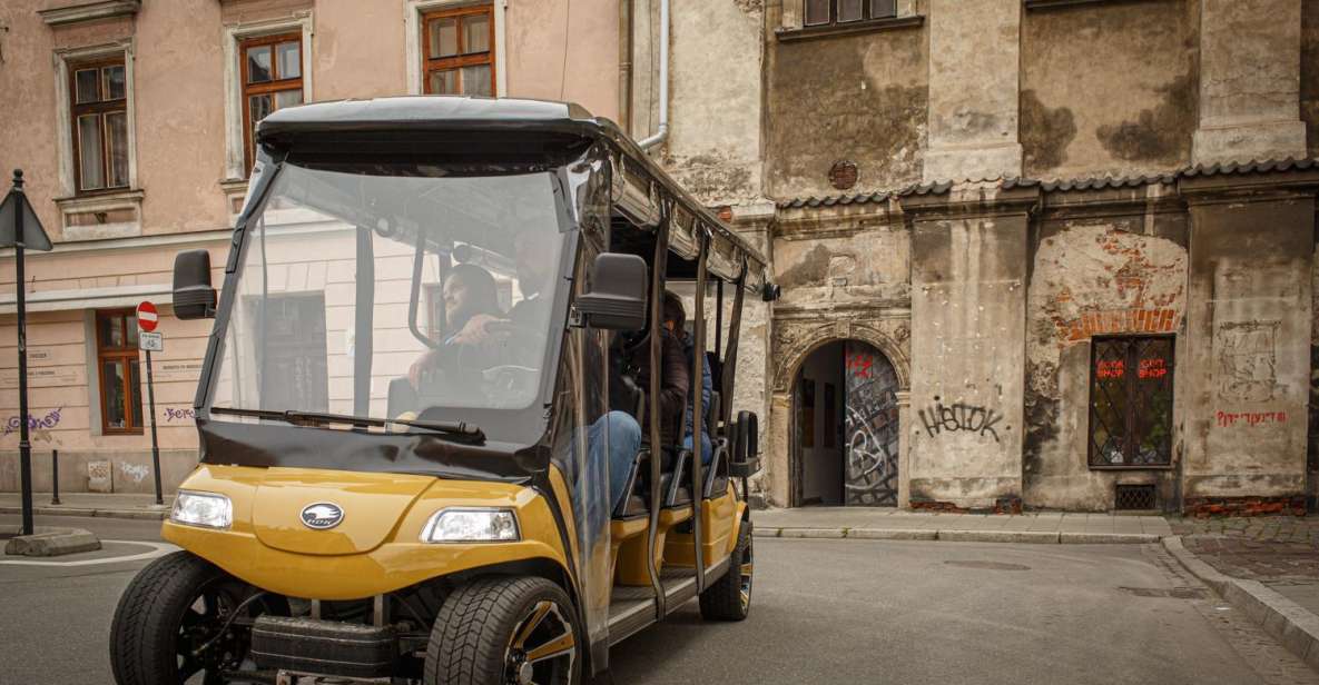 Krakow: City Tour Golf Cart & Schindler's Factory Guide Tour - Wawel Castle area: the views and the power of place