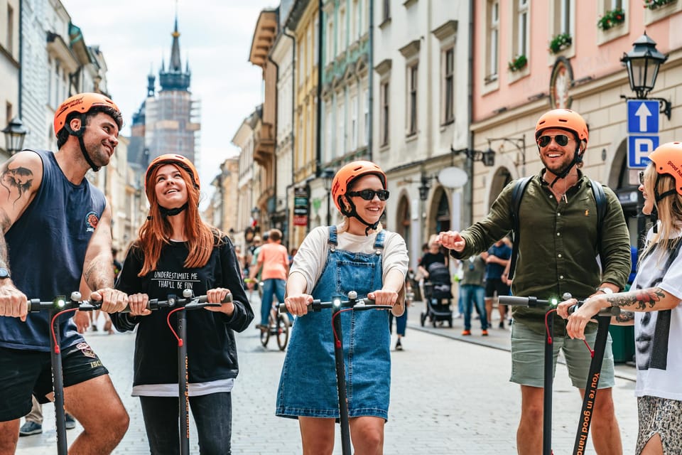 Krakow: Guided E-Scooter City Tour with Food Tastings - Key highlights you’ll feel right away