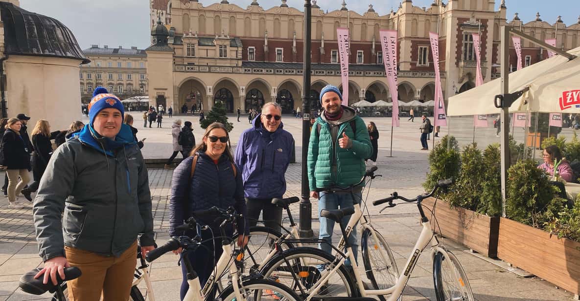 Krakow: Old Town and Kazimierz Guided Bike Tour - Schindler’s List Passage and the Jewish-quarter walking-and-riding sequence