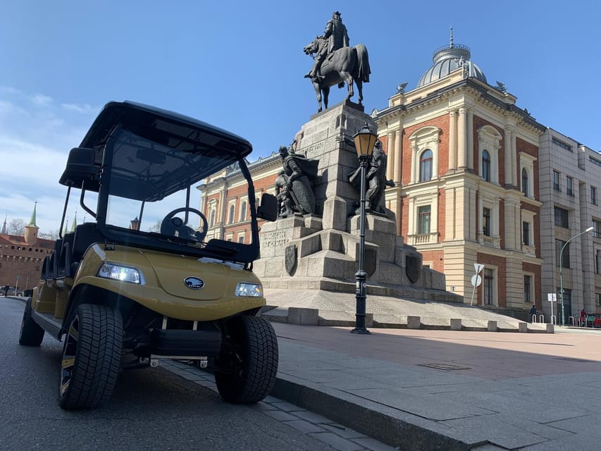 Krakow: Old Town City Sightseeing Tour Eco Buggy Golf Cart - Dress Smart for a Moving Tour (Comfort Matters More Than Fashion)