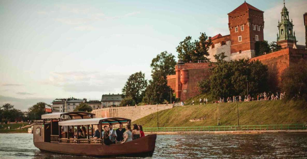 Krakow: Private Traditional Gondola Cruise - Boat details that matter: cover, handcrafted wood, and onboard setup
