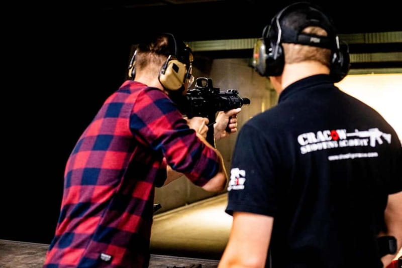 Krakow: Shooting Range with AK-47 Experience & Hotel Pickup - Picking your weapons: AK-47, Glock, Uzi, and shotgun lanes